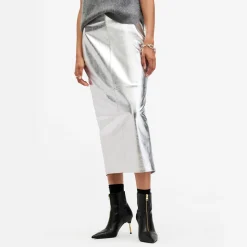 Hot Renai Foil Pencil Skirt Women Skirts