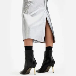Hot Renai Foil Pencil Skirt Women Skirts