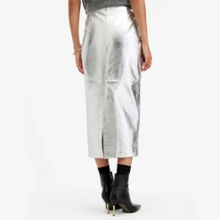 Hot Renai Foil Pencil Skirt Women Skirts