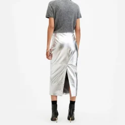 Hot Renai Foil Pencil Skirt Women Skirts