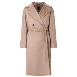 Best Resina Belted Wrap Coat Women Coats & Jackets