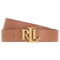 Reversible Monogram Pebbled Leather Belt Women Belts