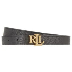 Reversible Monogram Slim Pebbled Leather Belt Women Belts