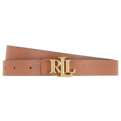 Reversible Monogram Slim Pebbled Leather Belt Women Belts