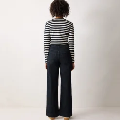 Discount Rhea Patch Pocket High-Rise Wide Leg Jeans Women Denim