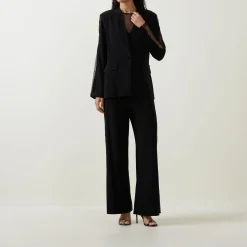 Clearance Rhinestone-Embellished Wide Leg Trousers Women Trousers & Shorts