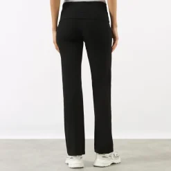 Hot Rib Fold Over Trousers Women Activewear|Leggings