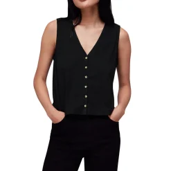 Online Rib Knit Vest Women Sweaters & Cardigans