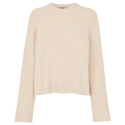 Hot Ribbed Crew Neck Sweater Women Sweaters & Cardigans