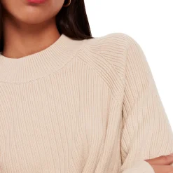 Hot Ribbed Crew Neck Sweater Women Sweaters & Cardigans