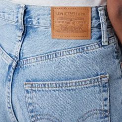 Hot Ribcage Cropped Super-High Rise Straight Leg Jeans Women Denim