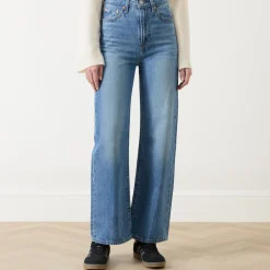 New Ribcage Super High-Rise Wide Leg Jeans Women Denim