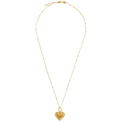 Hot Ridge 18kt Gold Plated Heart Necklace Women Necklaces