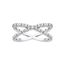 Discount Ring Dots With White Stones Silver Women Rings