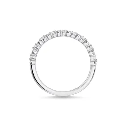 Discount Ring Dots With White Stones Silver Women Rings