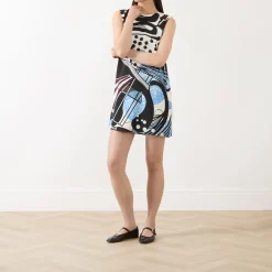 Clearance Rink Printed Mini Dress Women Dresses