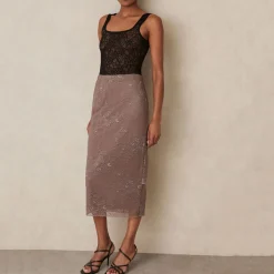 Sale Rita Lace Pencil Skirt Women Skirts