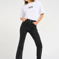 Outlet Rivy High-Rise Flared Leg Jeans Women Denim