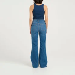 New Rivy High-Waist Flared Jeans Women Denim