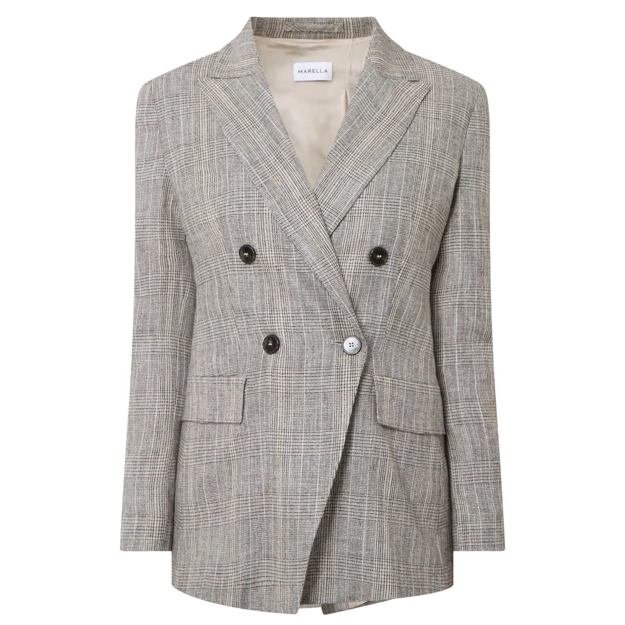 Hot Rob Double-Breasted Blazer Women Coats & Jackets