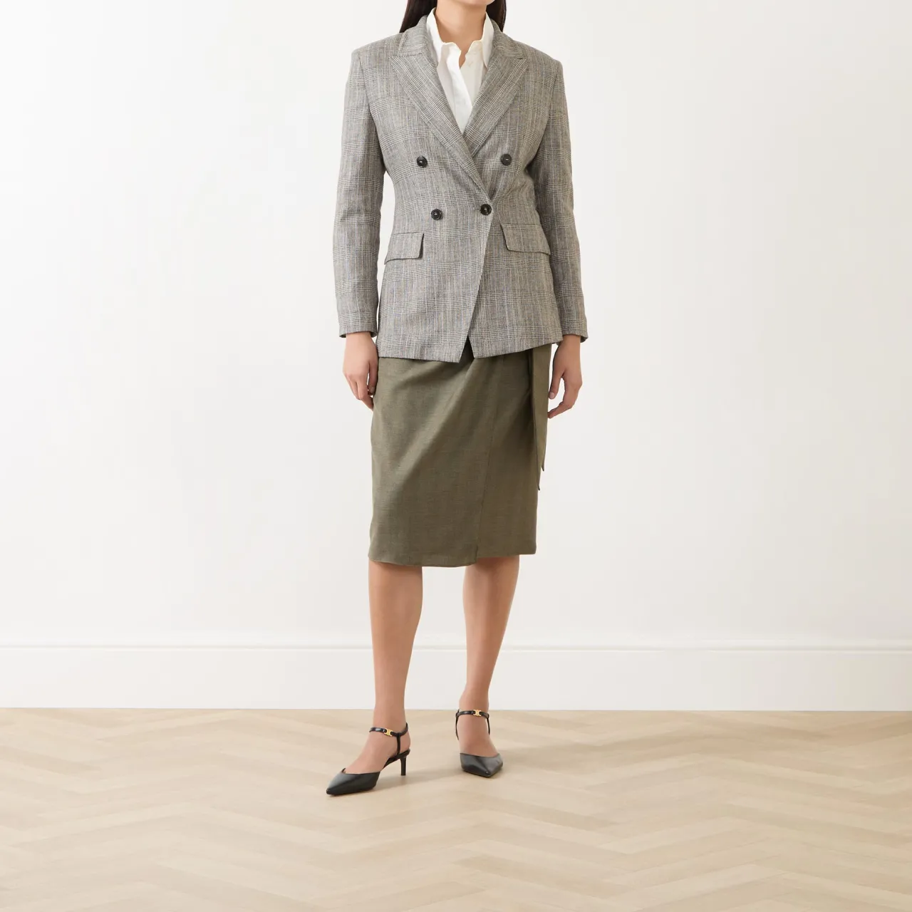 Hot Rob Double-Breasted Blazer Women Coats & Jackets
