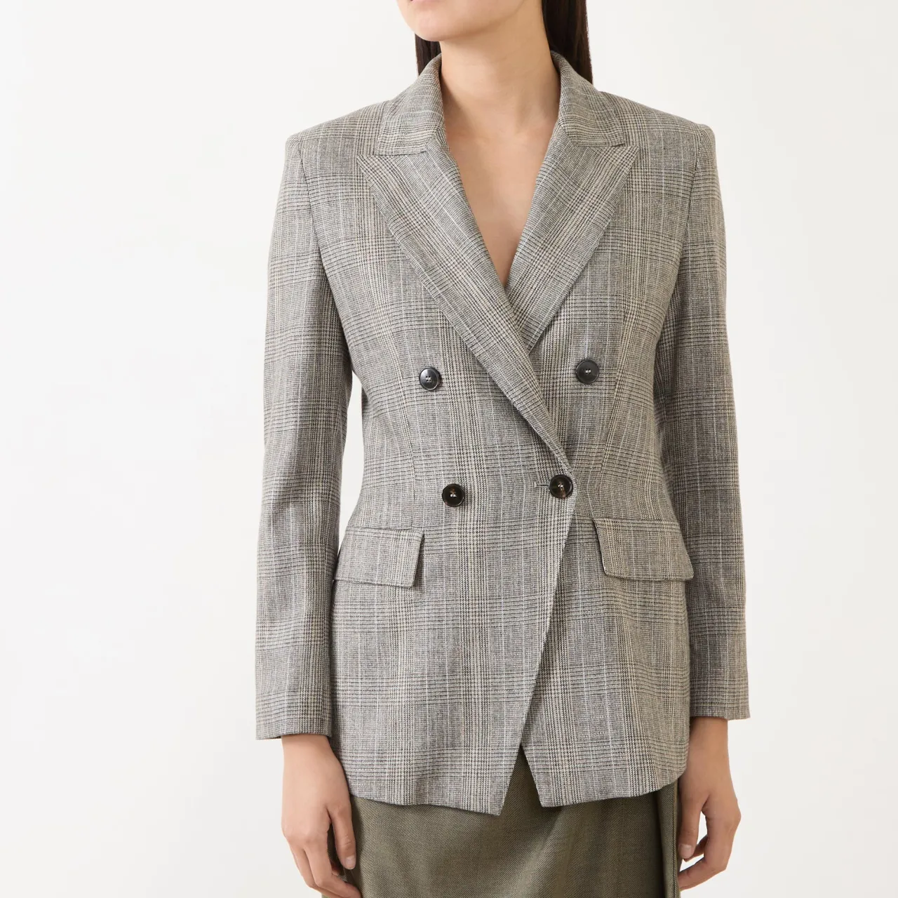 Hot Rob Double-Breasted Blazer Women Coats & Jackets