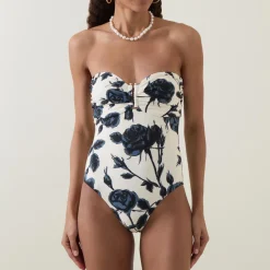 New Rococo Bandeau Swimsuit Women Swimwear & Beachwear