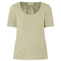 Online Rolled Slub T-Shirt Women Tops