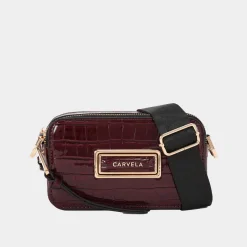 Discount Roma Croc-Embossed Mini Camera Bag Women Crossbody Bags