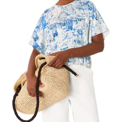 Clearance Rome Print Blouse Women Tops