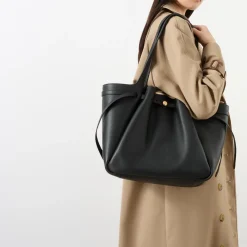 Best Romy Pebbled Tote Bag Women Top Handle Bags|Tote Bags