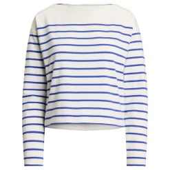 Discount Ronlee Stripe Logo Top Women Tops