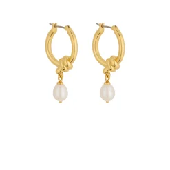 Outlet Ropes & Knots Small Drop Hoops Women Earrings