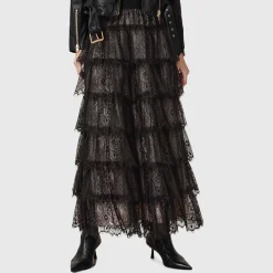 New Rory Lace Tiered Skirt Women Skirts