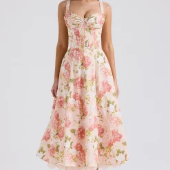 Best Rosalee Peony Bustier Sundress Women Dresses