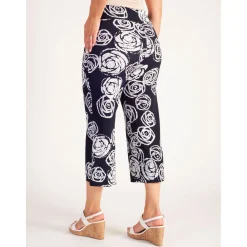 Discount Rose Cropped Wide Leg Trousers Women Trousers & Shorts