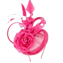 Rose Feather Embellished Fascinator Women Hair Accessories|Hats