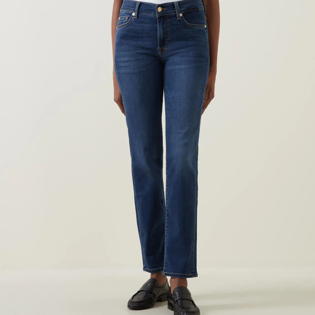 Clearance Roxanne Mid Rise Slim Leg Jeans Women Denim