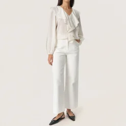 Outlet Roya Ruffle Blouse Women Tops