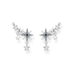 Hot Royalty Star & Moon Ear Climber Women Earrings