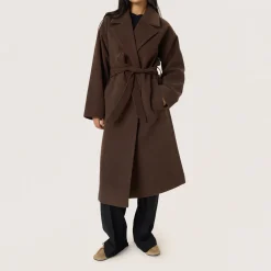 Best Rubie Belted Coat Women Coats & Jackets