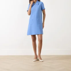 Sale Rubina Half-Zip Mini Shift Dress Women Dresses