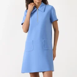 Sale Rubina Half-Zip Mini Shift Dress Women Dresses