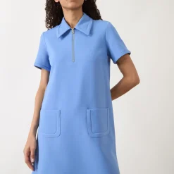Sale Rubina Half-Zip Mini Shift Dress Women Dresses
