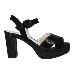 Ruby Leather Block Heels Women Heels