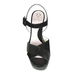 Ruby Leather Block Heels Women Heels