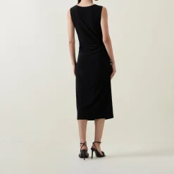 Ruched Embellished Dress Women Dresses