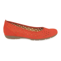 Sale Ruffle Perforated Pumps Women Flats