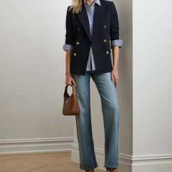 New Ryen Double-Breasted Blazer Women Coats & Jackets