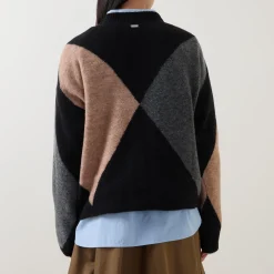 Sale Sabrina Diamond Knit Sweater Women Sweaters & Cardigans